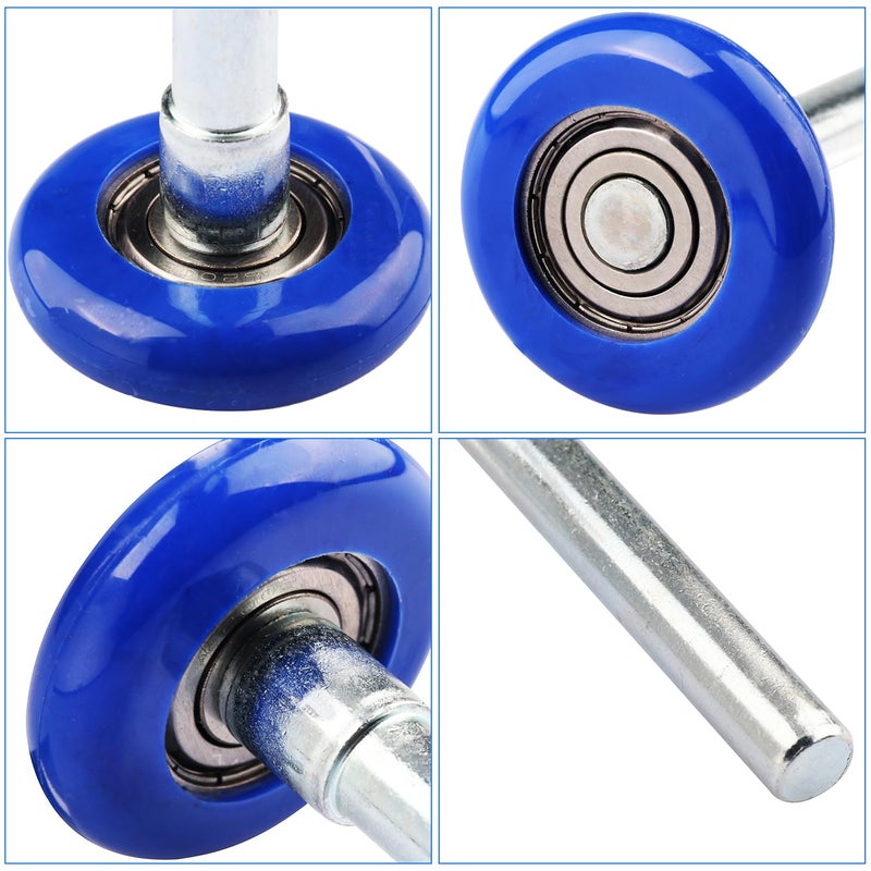 GENHAKON 12 Pack 1.8 Inch Nylon Sealed Garage Door Rollers, Quiet/Durable and High Load, High Performance Bearing, Blue, by GENHAKON. - Image 3